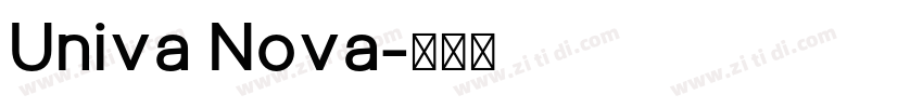 Univa Nova字体转换